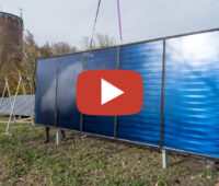 Startbild für Video vom Bau der Solarthermieanlage