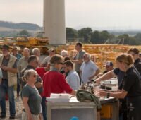 "Richtfest" bei der Bürgerenergie-Windkraftanlage der Energiegenossenschaft im lippischen Wendlinghausen