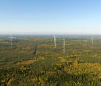 Luftbild des finnischen Windparks Haapajärvi von ABO WInd