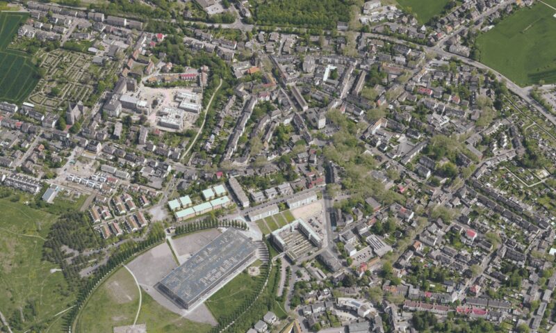 Zu sehen ist ein Luftbild von Herne, der Energie-Kommune des Monats.