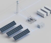 Grafik vereint PV-Anlage, Batterien und das Stromnetz