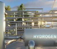 Im Bild Tank mit der Aufschrift Wasserstoff, das Wasserstoffbeschleunigungsgesetz soll Infrastrukturmaßnahmen schneller machen.