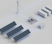 Im Bild schematisch Stromnetz, PV, und Speicher, die gemeinsam für mehr Flexillienz des Energiesystems sorgen sollen.