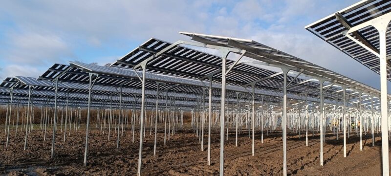 Im Bild die Beeren-PV-Anlage für den Erdbeerhof Aschof.