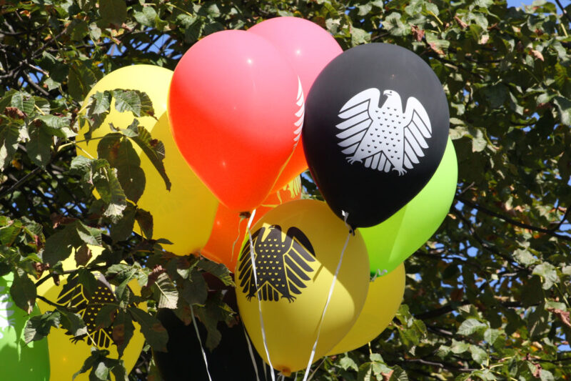 Farbige Luftballons mit Bundesadler -Symbolbild für Bundestag Gesetzgebung Fraktionen Energierechtsnovelle