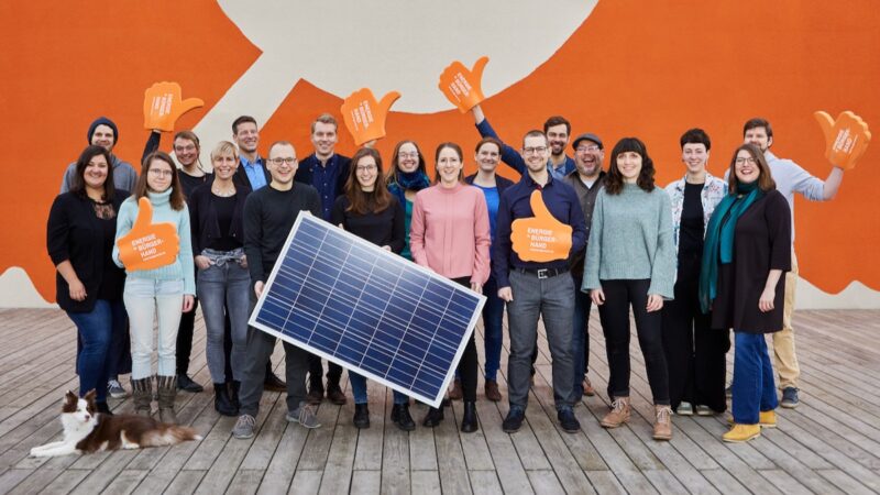 Gruppenbild des Teams des Bürgerenergie-Netzwerks Bürgerwerke