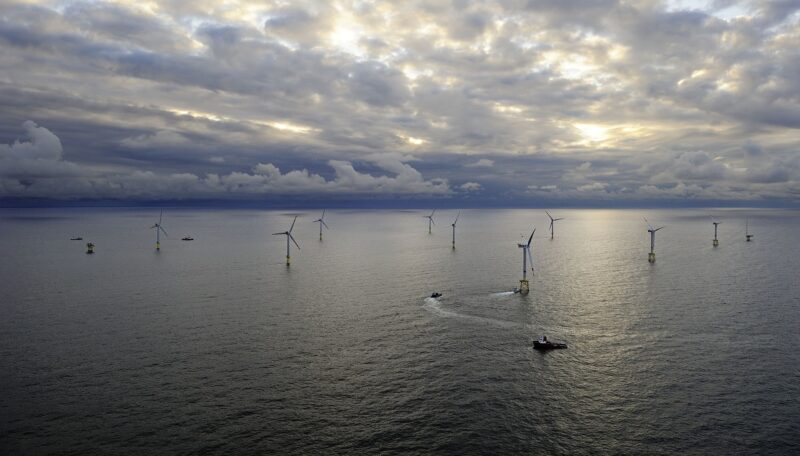 Alpha Ventus, ein Windtestfeld in der Nordsee, dient der Erforschung der Offshore-Elektrolyse.