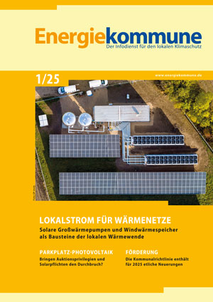 Titelseite der Zeitschrift Energiekommune, Ausgabe 1/25