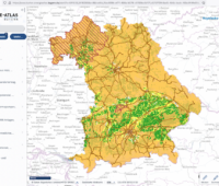 Karte von Bayern zeigt Potenzial für PV-Freiflächen-Anlagen
