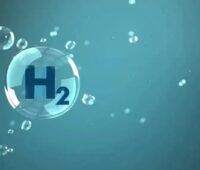 Im Bild Blasen mit der Aufschrift H2 als Symbol für die Industriepolitik der EU im Bereich erneuerbarer Wasserstoff.