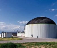 Biogas-Anlage.