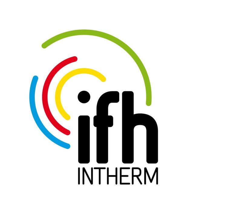 Die IFH/Intherm muss wegen der Corona-Epidemie verschoben werden. Zu sehen ist das Logo der Messe.