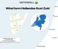 Lageplan des Windparks Hollandse Kust Zuid