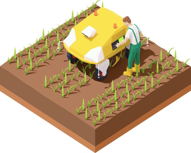 Zu sehen ist ein Agrarroboter, für den die Solarladestation für Agrarrobotik genutzt werden könnte.