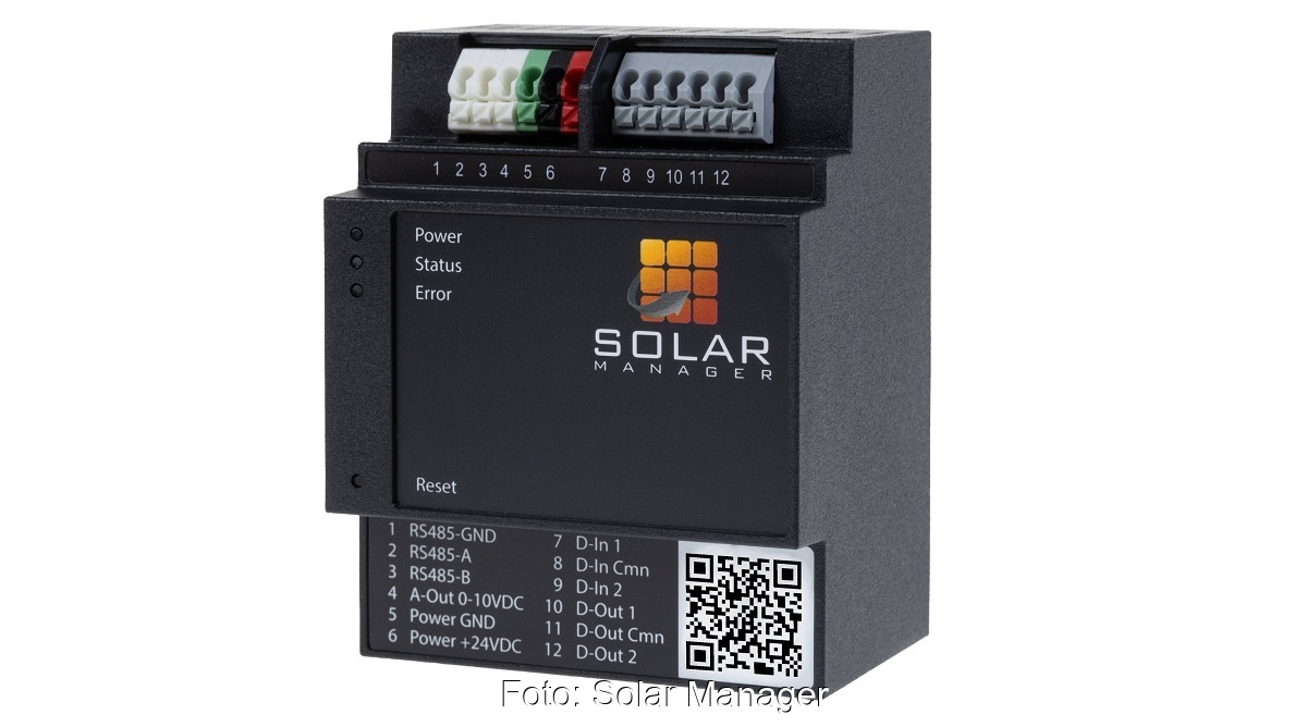 Im Bild das Photovoltaik-Energiemanagementsystem Solar Manager Connect 2.