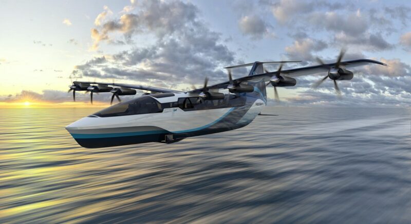 Der Seaglider ist ein emissionsfreies Hochgeschwindigkeitsfahrzeug, das ausschließlich auf dem Wasser fährt.
