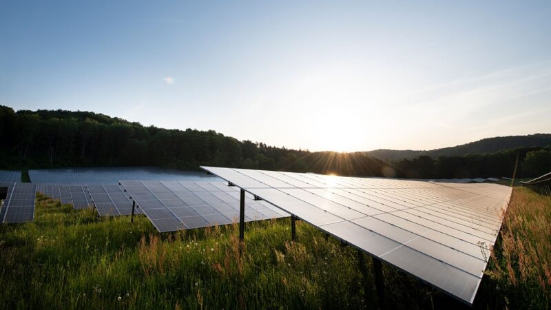 Im Bild eine der Photovoltaik-Freiflächenanlagen von Greenovative.