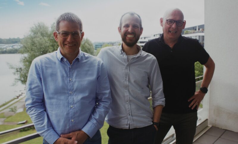 Im Bild Dr. Stephan Wilforth (Enwarp CEO), Malte Fichtner (CTO) und Bas van der Peet (Sales Director)