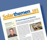 Titelseite der Solarthemen-Ausgabe 585