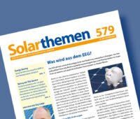 Titelseite der SOlarthemen-Ausgabe Nr. 579