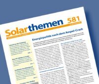 Titelseite des Solarthemen-Heftes mit der Nummer 581