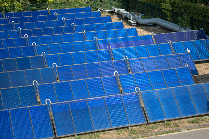Solarthermieanlage für Fernwärme in Köpenick von Vattenfall