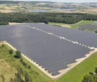 Im Bild der Photovoltaik-Solarpark der Wieland-Gruppe in Erbach.