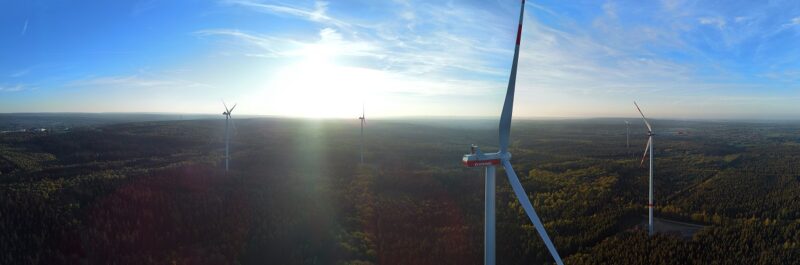 Im Bild der Windpark Münsterwald, für den die Stawag Nachrangdarlehen ausgibt.