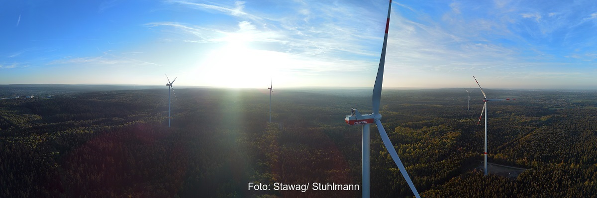 Im Bild der Windpark Münsterwald, für den die Stawag Nachrangdarlehen ausgibt.